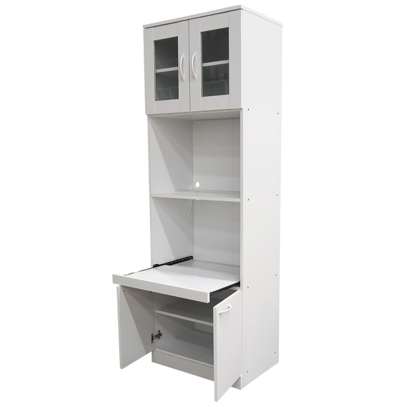 InRoom Designs Tall Kitchen Pantry Microwave Storage & Reviews